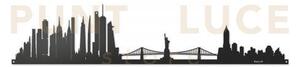 Pannello decorativo new york skyline 60 nero