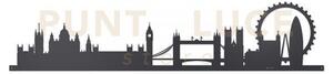 Pannello decorativo london skyline 100 nero