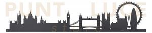 Pannello decorativo london skyline 60 nero