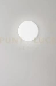 Pastille plafoniera in vetro e metallo bianco opaco led 18w cct 300