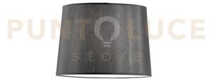 Paraume per lampada dorsale nero in tessuto d.40cm