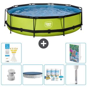 Piscina gonfiabile rettangolare - 360x76 cm - Set da 5 pezzi - Modello S226