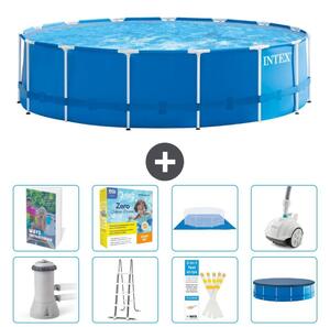 Piscina autoportante rettangolare - 457x122 cm - 7 pezzi - Modello S544
