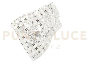 Applique a parete rumba trasparente 1 luce attacco g9 25x14x29cm in