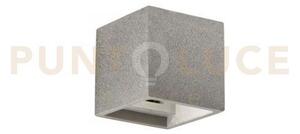Applique a parete rubik cemento 1 luce attacco g9 11,5x11,5x11,5cm 