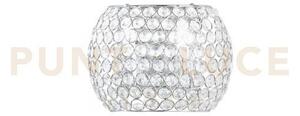 Applique a parete planet cromo 2 luci attacco g9 20x11x15cm in meta
