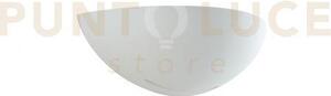 Applique a parete sestriere bianca 1 luce attacco e27 31x12,5x9,5cm