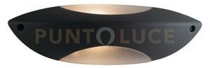 Applique biemissione seattle antracite 1 luce attacco e27 ip54 35x1