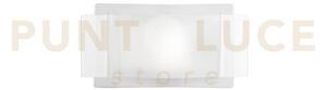 Applique a parete righe bianca 1 luce attacco e27 33x8x16,5cm con d