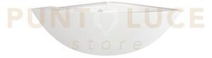 Applique a parete santorini bianca 1 luce attacco e14 29x21x11,5cm 