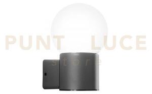 Applique skittle antracite 1 luce attacco e27 ip54 15x28x22,7cm dif