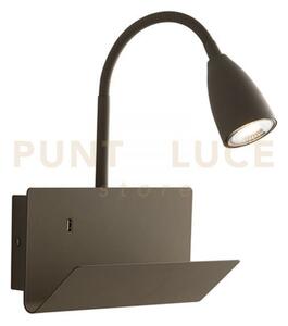 Applique a parete gulp flessibile fango con usb 2a 1 luce attacco g