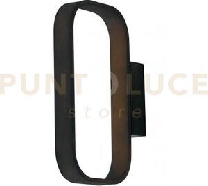 Applique a parete led moka marrone 5w 420lm 4000k 16,2x3x24 cm in a