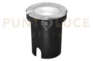 Faro a incasso calpestabile drive orientabile acciaio 1 luce attacc