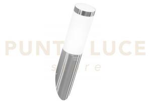 Applique tokyo nikel 1 luce attacco e27 ip44 7,6x37,6cm in acciaio 