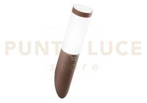 Applique tokyo bronzo 1 luce attacco e27 ip44 7,6x37,6cm in acciaio