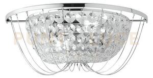 Applique a parete vienna cromo 2 luci attacco e14 35x19,5x13,5cm in