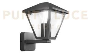 Applique up prisma antracite 1 luce attacco e27 ip44 16x19,1x21,8cm
