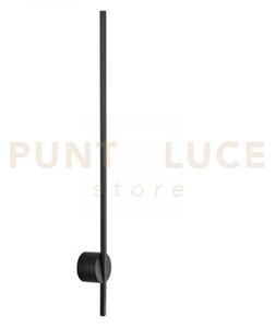 Applique a parete led shanghai nera 9w 1100lm 3000k 78,8x8cm in all
