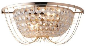 Applique a parete vienna oro 2 luci attacco e14 35x19,5x13,5cm in c