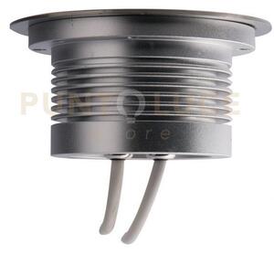 Incasso calpestabile led iride dc12 e 24v silver 18w rgb dimmerabil