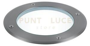 Faro a incasso calpestabile drive acciaio 1 luce attacco e27 ip67 1