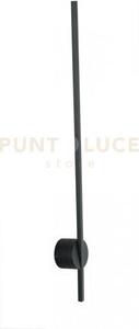Applique a parete led shanghai nera 9w 1100lm 4000k 78,8x8cm in all