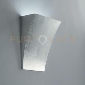 Applique a parete a parete alma argento 2 luci attacco g9 19x10x25