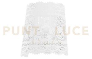 Applique a parete cluny bianca 1 luce attacco e14 20x10x20cm
