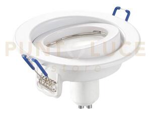 Incasso led matrix orientabile bianco 1 luce attacco gu10 5w 430lm 