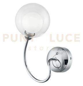 Applique a parete blog cromo 1 luce attacco g9 18x15x24cm diffusore