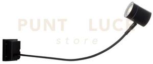 Applique banner flessibile orientabile nera 1 luce attacco gu10 ip5