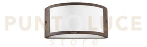 Applique austin bronzo 1 luce attacco e27 ip54 25x13x12cm in alluminio
