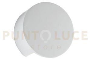 Applique a parete leiron bianca 1 luce attacco g9 15,5x7cm in gesso