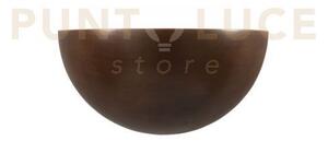 Applique a parete moritz legno noce 1 luce attacco e27 25x12,5x12,5cm