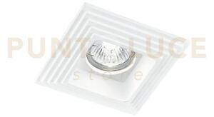 Incasso spettro bianco quadrato 1 luce attacco gu10 11,5x11,5x4,9cm