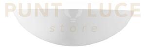 Applique a parete moritz bianca 1 luce attacco e27 31x9,5x12,5cm in