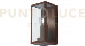 Applique mondrian bronzo 1 luce attacco e27 ip44 11x13x23,6cm in me