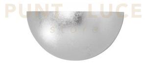 Applique a parete moritz argento 1 luce attacco e27 25x12,5x12,5cm