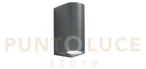 Applique biemissione one antracite 2 luci attacco gu10 ip54 6,7x9,3
