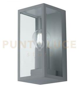Applique mondrian silver 1 luce attacco e27 ip44 11x13x23,6cm in me