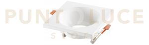 Incasso shadow bianco quadrato 1 luce attacco gu10 11,5x11,5x5,7cm 