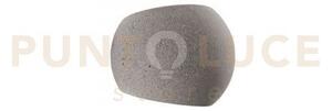 Applique a parete moses cemento 1 luce attacco g9 15,5x11,5x12,5cm