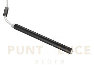 Incasso led tubex nero 2,5w 190lm 3000k 31,5x2,5cm in gesso vernici