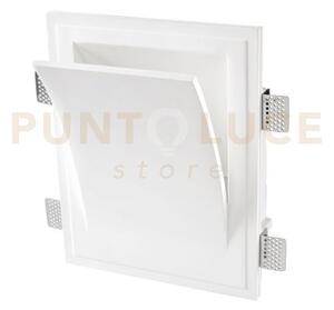 Applique anima bianco 2 luci e14 25,5x17,5x31,5cm in gesso vernicia