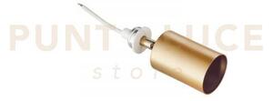 Incasso vulkan oro 1 luce attacco gu10 5,3x8x14,5cm in gesso vernic