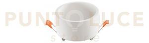 Incasso goblet bianco tondo 1 luce attacco gu10 9,3x6,5cm in gesso 