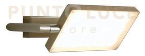 Applique a parete led book oro 18w 1820lm 3000k 22,5x15x10cm orient