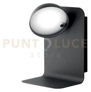 Applique a parete led boing orientabile nera con usb 2a 5w 500lm 40