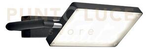 Applique a parete led book nera 18w 1820lm 3000k 22,5x15x10cm orien